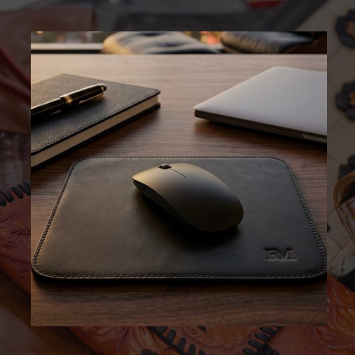 Leather mouse pad