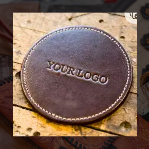 Leather coasters set