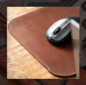 Leather mouse pad